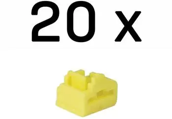Lindy RJ45 Port-Blocker gelb, 20er-Pack (47901)