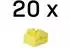 Lindy RJ45 Port-Blocker gelb, 20er-Pack (47901)