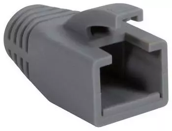 LogiLink Knickschutzt&uuml;lle f&uuml;r RJ45-Stecker 8mm, grau, 10 St&uuml;ck (MP0034)
