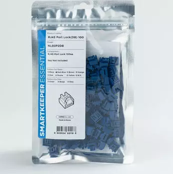 SMARTKEEPER Basic RJ45 Port Blocker dunkelblau, 100 Stk. (NL03P2DB)