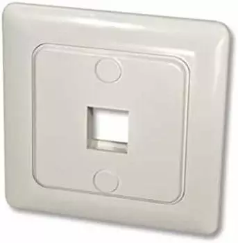 Lindy Wandanschlussdose 1x Keystone 80x80mm, wei&szlig; (60543)