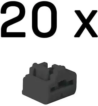 Lindy RJ45 Port-Schloss schwarz, 20 St&uuml;ck (47892)