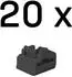 Lindy RJ45 Port-Schloss schwarz, 20 Stück (47892)