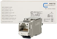 METZ CONNECT Cat 6A Keystone Modul 180&deg; Buchse (12 St&uuml;ck) 130B21-Z