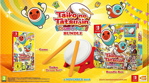 Taiko no Tatsujin: Drum 'n' Fun Bundle - Collector's Edition (Switch)