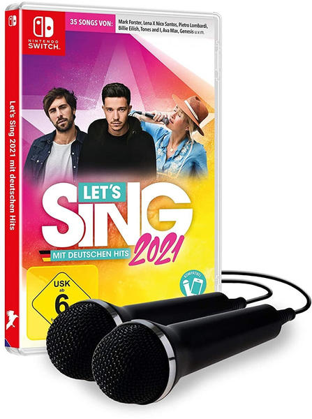 Koch Media Let's Sing 2021 mit deutschen Hits + 2 Mikrofone (Switch)