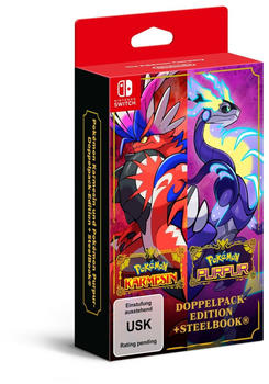 Pok&eacute;mon: Karmesin + Pok&eacute;mon: Purpur - Doppelpack-Edition + Steelbook (Switch)