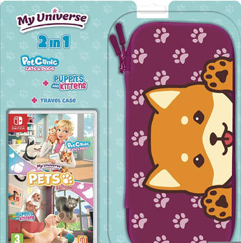 Astragon My Universe: Pets Edition - Pet Clinic Cats & Dogs + Puppies & Kittens + Travel Case (Switch)