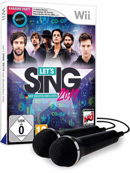 Let's Sing 2019 mit Deutschen Hits + 2 Mikrofone (Wii)