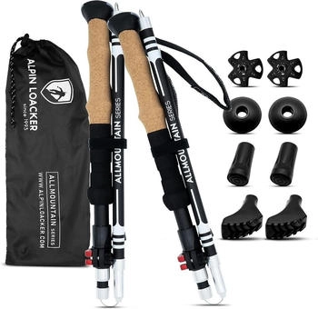 Alpin Loacker Walking Poles (YQ-0ZBA-NF8U) wood purple
