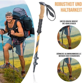 Buri Trekking Poles (13994029) red