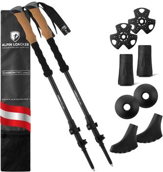 Alpin Loacker Trekking Poles 135cm (18387738) black