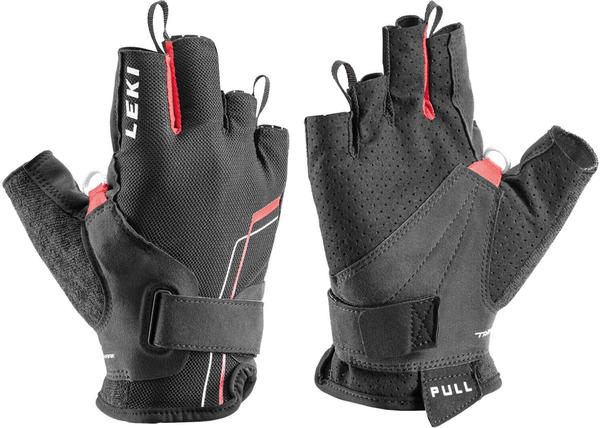 Leki Nordic Breeze Shark Short Gloves black/red/white