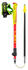 Leki Ultratrail FX Junior - Laufstöcke Natural Carbon - Bright red - Neon yellow 95 - 110 cm