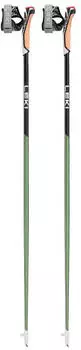 Leki Flash Carbon - Nordic-Walking-Stöcke Green Metallic - black - Neon yellow 105 cm