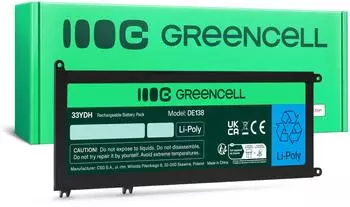 GreenCell Laptop-Akku 33YDH f&uuml;r Dell Inspiron G3, 15,2V 3400mAh (DE138)