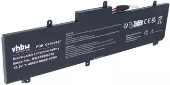 vhbw Laptop-Akku Li-Polymer 4500mAh 15,2V f&uuml;r Rog Zephyrus M15 GU502 (VHBW4070351690447)