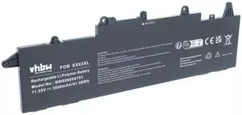 vhbw Laptop-Akku Li-Polymer 3600mAh 11,55V (VHBW4070351691062)