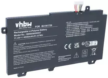 vhbw Laptop-Akku Li-Polymer 4550mAh 11,4V (VHBW4070351693684)