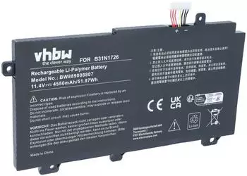 vhbw Laptop-Akku Li-Polymer 4550mAh 11,4V (VHBW4070351694230)