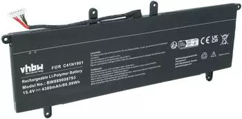 vhbw Laptop-Akku Li-Polymer 4380mAh 15,4V f&uuml;r ZenBook Duo UX481FL (VHBW4070351689878)