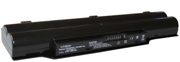vhbw Li-Ion 4400mAh 11.1V schwarz für Fujitsu-Siemens LifeBook Ersetzt Cp477891-01,