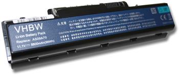 vhbw Li-Ion 8800mAh (11.1V) für Notebook Laptop Acer Aspire 5732ZG, Packard Bell EasyNote TJ62, TJ63, TJ64 wie AS09A31, AS09A41, AS09A56.