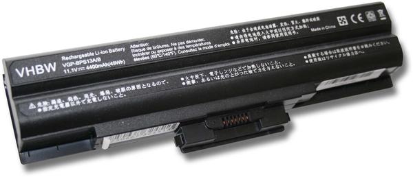 vhbw Akku LI-ION 4400mAh 11.1V schwarz passend für SONY VAIO VPCCW28FJ/W etc. ersetzt VGP-BPL21, VGP-BPS21, VGP-BPS21A, VGP-BPS21B, VGP-BPL13