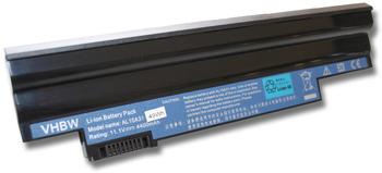 vhbw AKKU LI-ION 4400mAh 11.1V in schwarz black passend für ACER Aspire One E100, Happy etc. ersetzt AL10A31, AL10B31, AL10BW, AL10G31, BT.00603.121