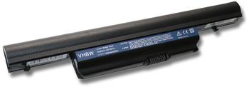 vhbw AKKU LI-ION 4400mAh 11.1V in schwarz black passend für ACER Aspire 4820TG-524G64MN u.a. ersetzt AS10B31, AS10B41, AS10B7E, AS10B5E, AS10B61, AS10B6E