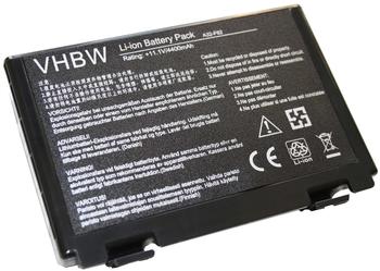 vhbw Akku Ersatz für Asus K Serie K70, K70ic, K70ij, K70io Notebook & Netbook (4400mAh, 11,1V, (Li-Ion,