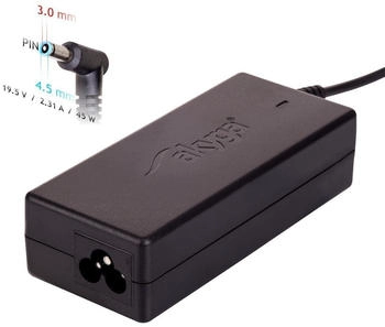 Akyga AK-ND-69 Notebook-Netzteil 19,5 V / 2,31 A 45 W 4,5 x 3,0 mm + HP-P /T2DE
