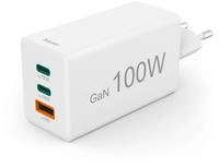 Hama 201997 Mini-Lader, GaN, 2xUSB-C+A, 100W