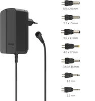 Hama 00223616 Steckernetzteil, Einstellbar 9 V, 12 V, 13.5 V, 15 V, 18 V, 20 V, 24 V