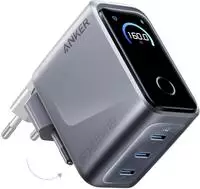 Anker A2687341, Anker Prime 3-USB-C Schnellladeger&auml;t 160W Silber