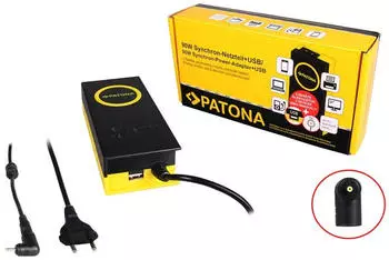 Patona 90W Synchron Netzteil 2,5 x 0,7 x 10 mm 19V inkl. USB Ausgang 2,1A