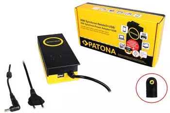 Patona 90W Synchron Netzteil 4,8x1,7x12 mm 19V inkl. USB Ausgang 2,1A