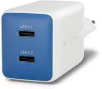 Targus HyperJuice - Netzteil - GaN - 45 watt - 2 Ausgabeanschlussstellen (2 x...