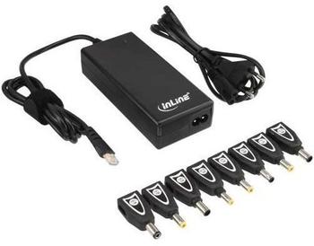 InLine 26618B Universal Netzteil für Notebook mit 8 Wechselsteckern (90W, USB, 100-240V) schwarz