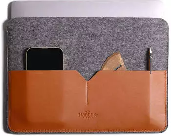 Harber London Leather Macbook Sleeve
