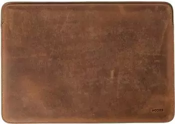 Accezz Leather Laptop Hülle MacBook 15 Zoll, Echtleder, cognac (SH00075210)