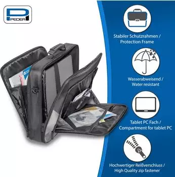 PEDEA Premium Bag 13,3" grey – Optimaler Schutz und stilvolles Design für Ihr Notebook