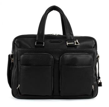 Piquadro Modus Erweiterbare Kurzgrifflaptoptasche, Regenschirmtasche und zwei RV-Vortaschen