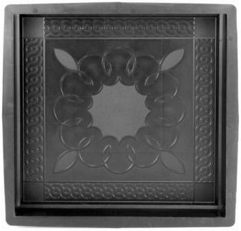 arcotec PP Betonform Blumenornament 40 x 40 x 5 cm