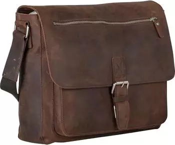 Leonhard Heyden Salisbury Messenger Bag M Brown