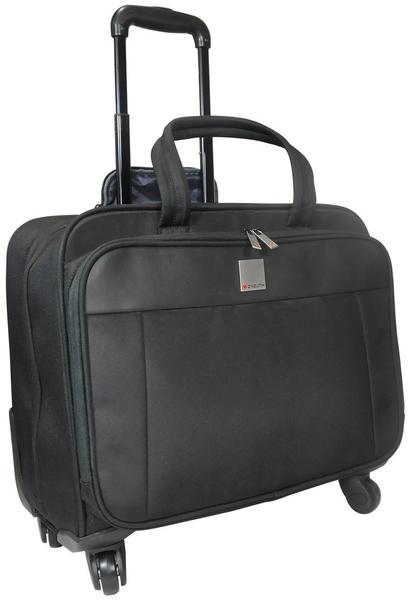 Monolith Laptop-Koffer Notebooktasche Laptop-Trolley schwarz für Geräte 15,6