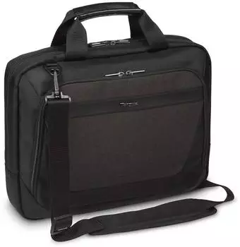 Targus TBT913EU Mallette mince CitySmart 12, 12.5, 13, 13.3, 14&rdquo; pour portable &agrave; chargement par le dessus de - Noir/Gris