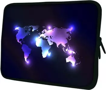 PEDEA Design-Schutzh&uuml;lle 13.3" brown global map