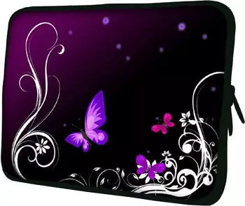 PEDEA Design Schutzh&uuml;lle 15.6" purple butterfly