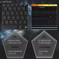 CAPTIVA Gaming-Notebook "Ultimate Gaming R10-1186GE" 40,6 cm / 16 &Prime; AMD Ryzen 9